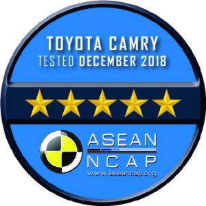 โตโยต้า คัมรี คว้า 5 ดาว จาก ASEAN NCAP