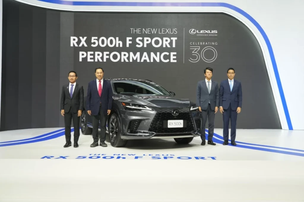 ข่าวรถวันนนี้ : สัมผัสยนตรกรรมใหม่  “Lexus Electrified” The New Lexus RX 500h F SPORT Performance และ RX 350h “POWERING THE FUTURE” ก้าวสู่อนาคตการขับขี่ที่ทรงพลังและยั่งยืนยิ่งกว่าที่เคย