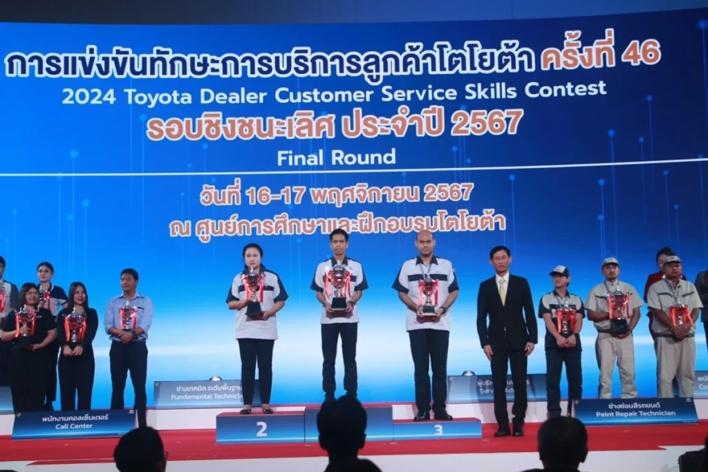 ข่าวรถวันนี้ : โตโยต้า จัดกิจกรรม “การแข่งขันทักษะการบริการลูกค้า” 46th Toyota Dealer Customer Service Skills Contest