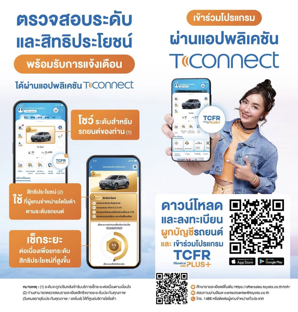 โตโยต้า อัพเกรด T-CONNECT เอาใจลูกค้ายุคดิจิทัล