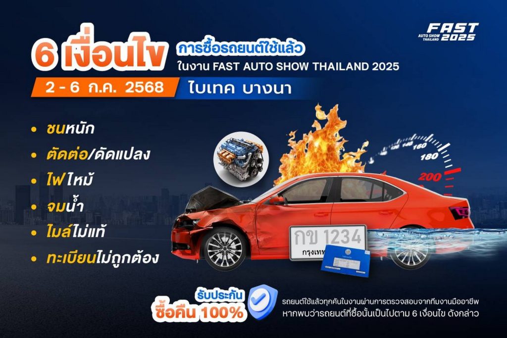 ข่าวรถวันนี้ : “ฟาสต์ ออโต โชว์ 2025” ผนึกพันธมิตรจัดโปรขับเคลื่อนตลาดรถยนต์ไทย